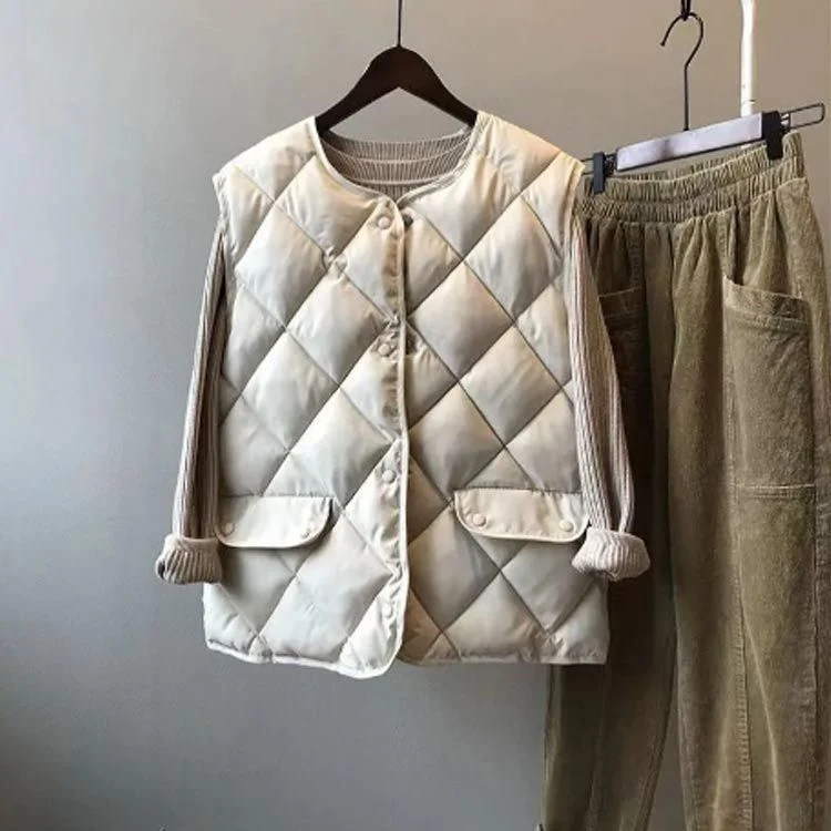 Sable Quilted Bomber Vest - Image 13