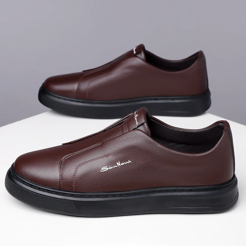 San Nori Leather Sneakers - Image 7
