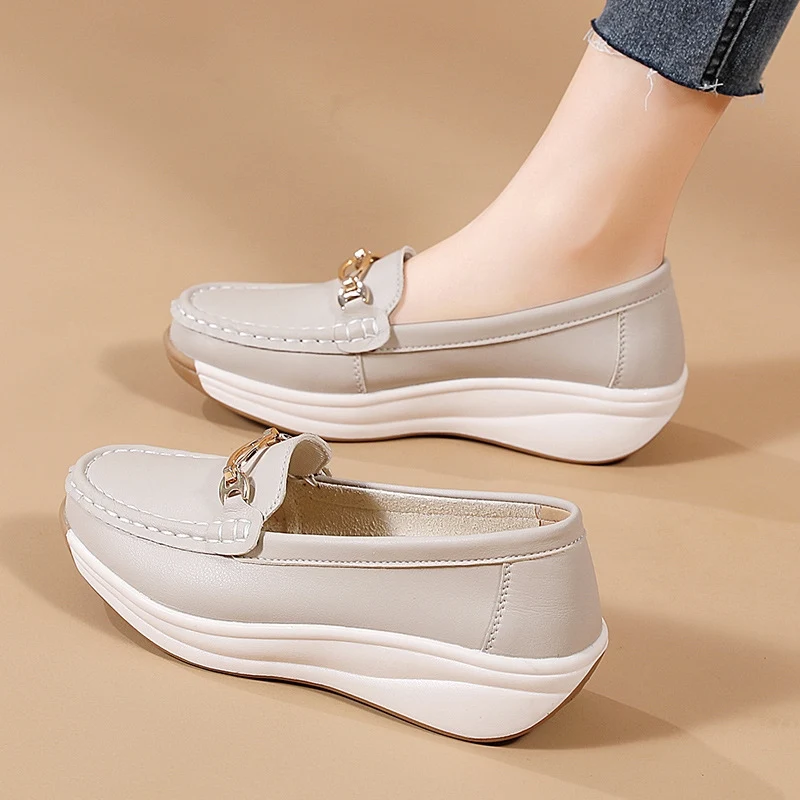 Selora Genuine Leather Loafers - Image 8