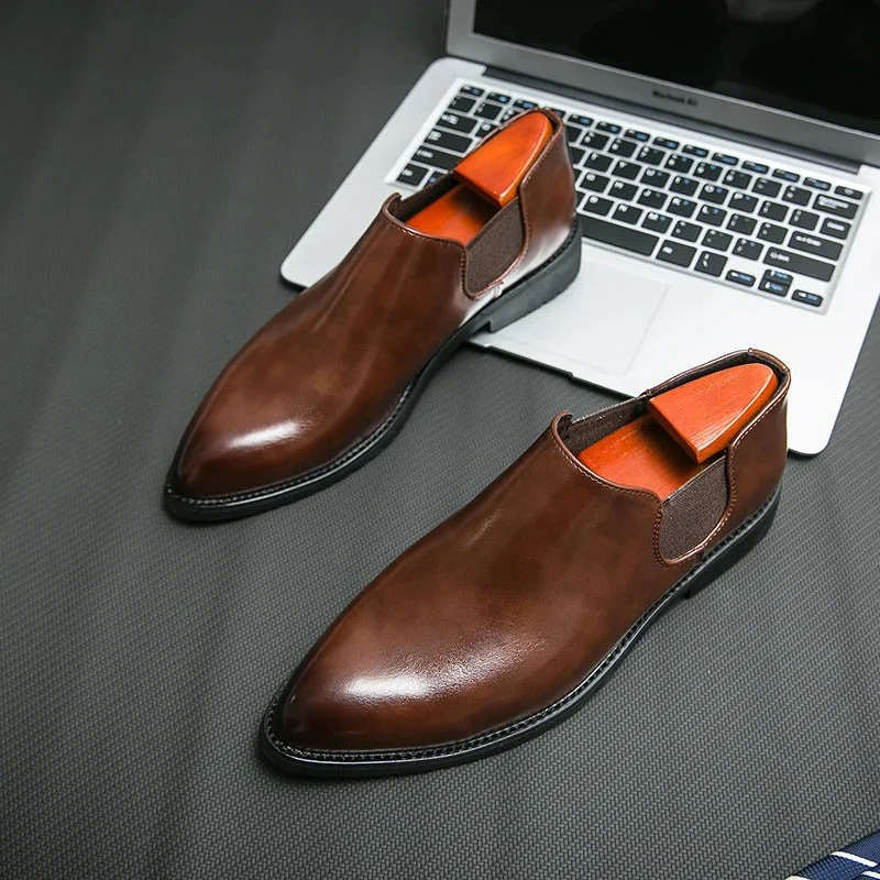 Slevo Genuine Leather Loafers - Image 11