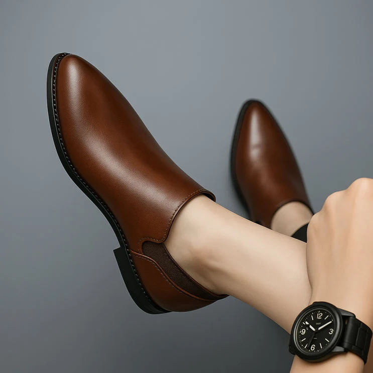 Slevo Genuine Leather Loafers - Image 18