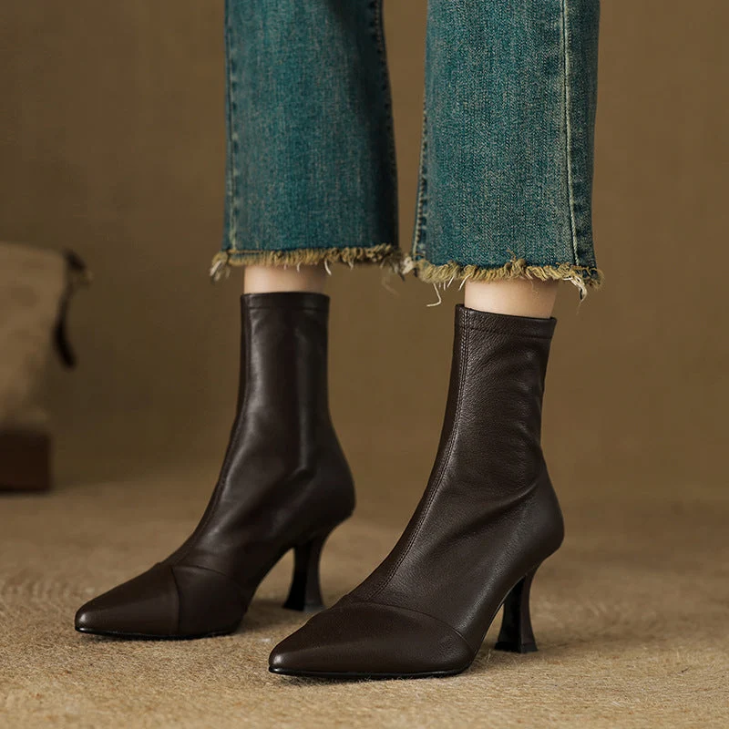 Solven Pointed Slim Boots - Image 10