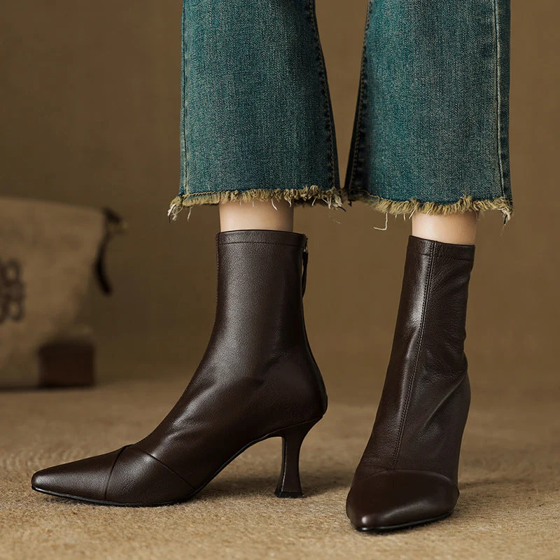 Solven Pointed Slim Boots - Image 11