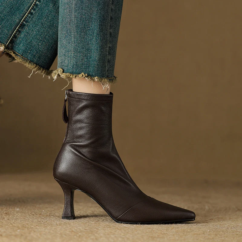 Solven Pointed Slim Boots - Image 12