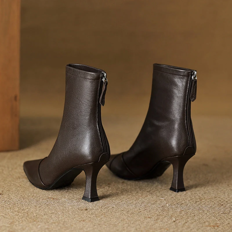 Solven Pointed Slim Boots - Image 14