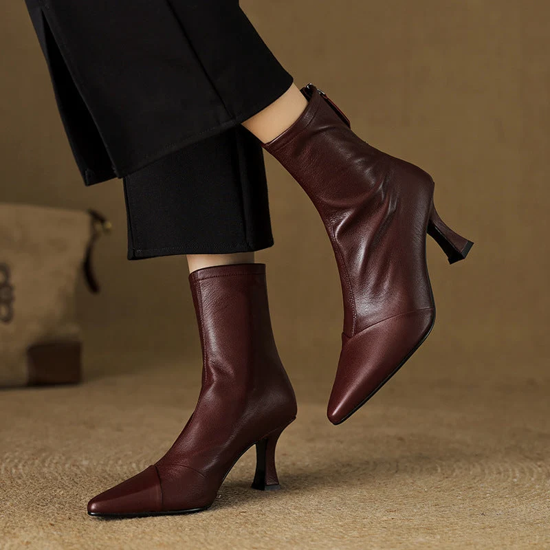 Solven Pointed Slim Boots - Image 4