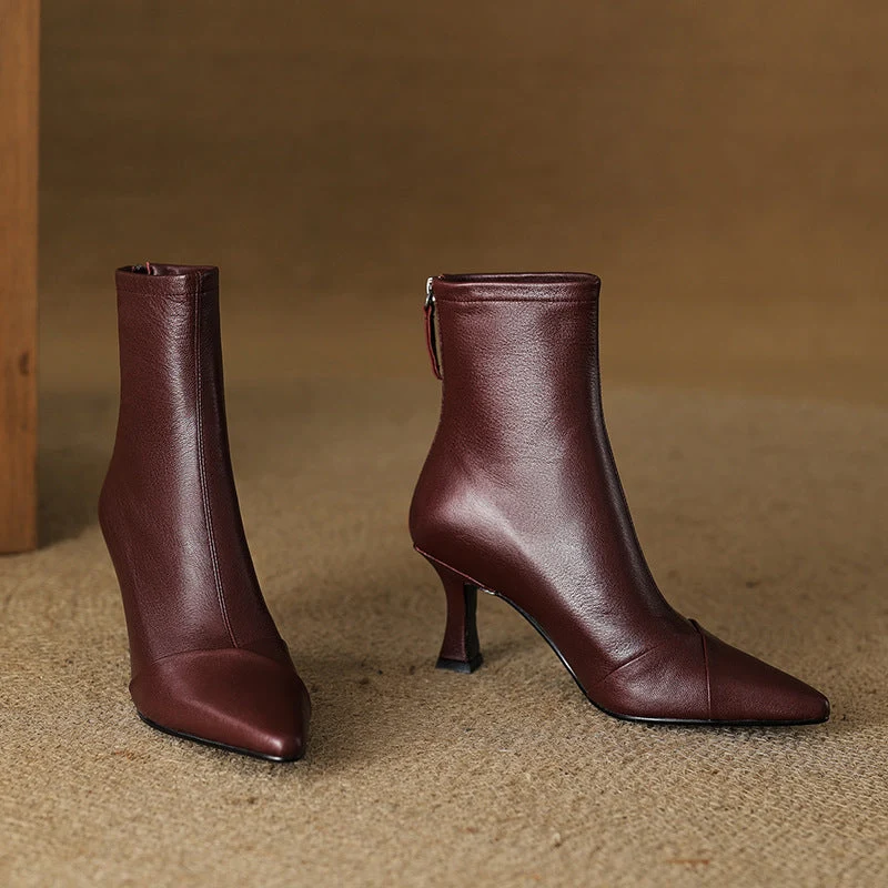 Solven Pointed Slim Boots - Image 6