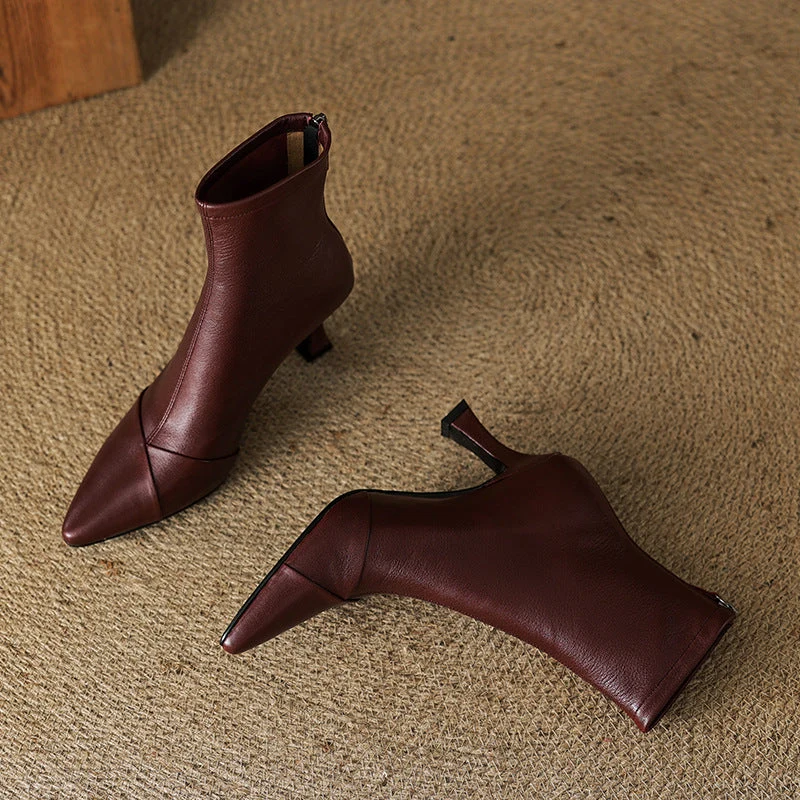 Solven Pointed Slim Boots - Image 7
