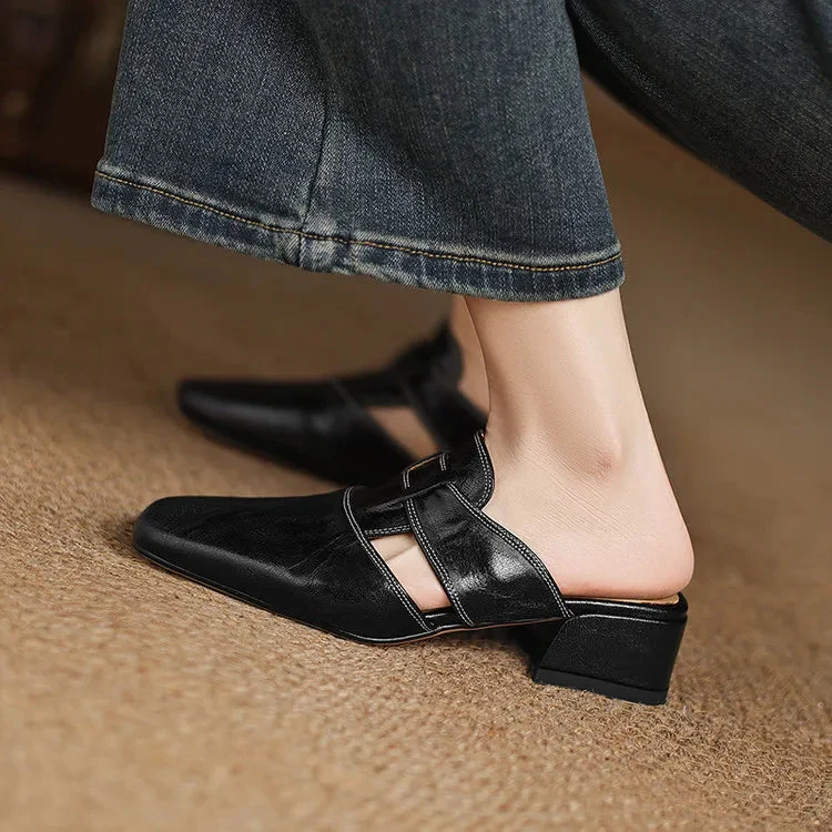Sorell Leather Mules - Image 5