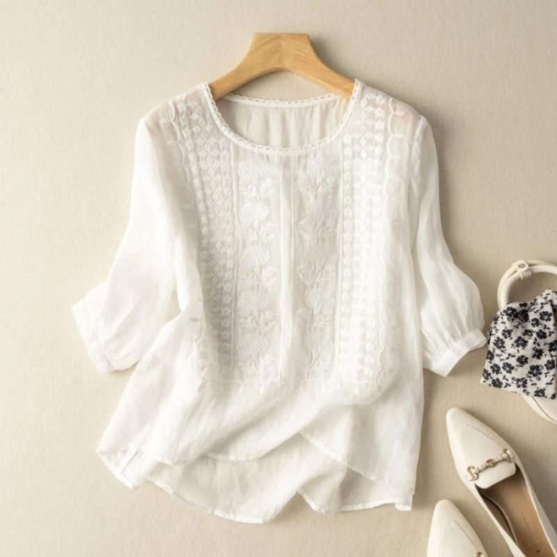 Tenori Linen Top - Image 4