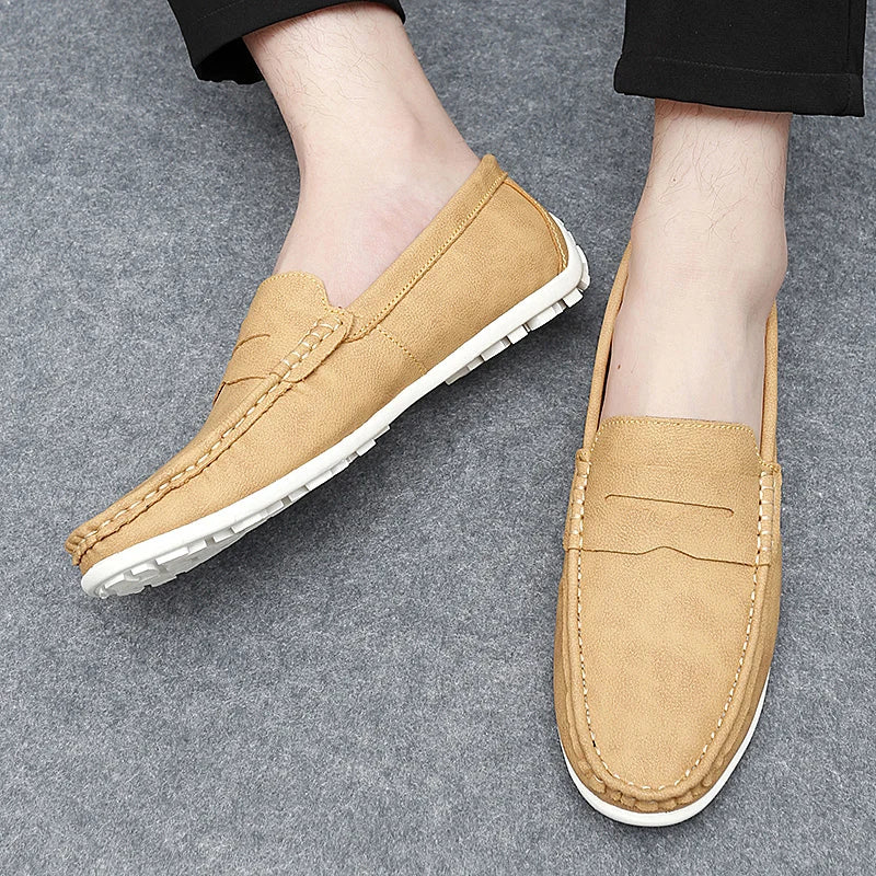 Travor Genuine Leather Loafers - Image 13