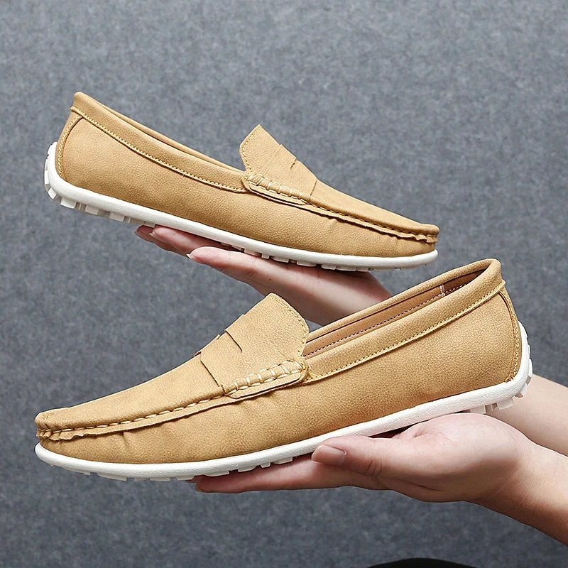 Travor Genuine Leather Loafers - Image 14