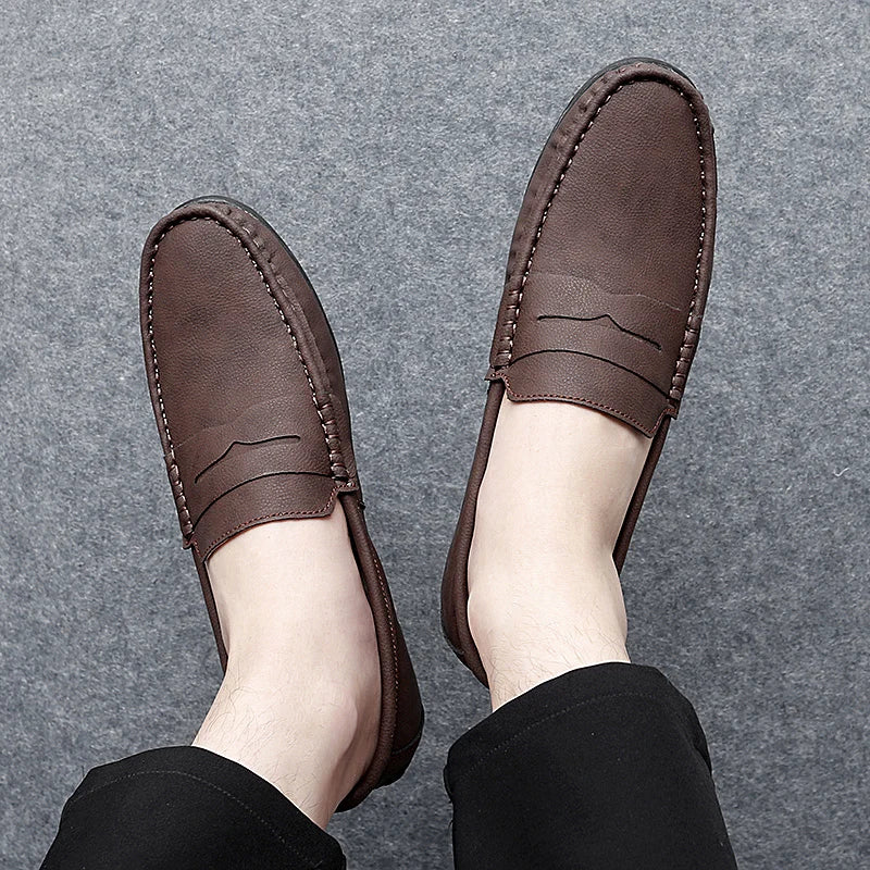 Travor Genuine Leather Loafers - Image 16