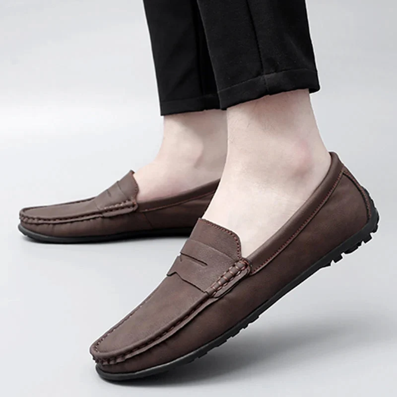 Travor Genuine Leather Loafers - Image 19