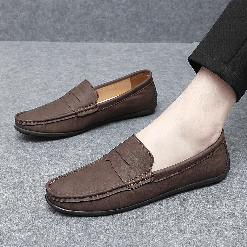 Travor Genuine Leather Loafers - Image 20