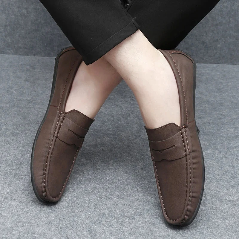 Travor Genuine Leather Loafers - Image 22