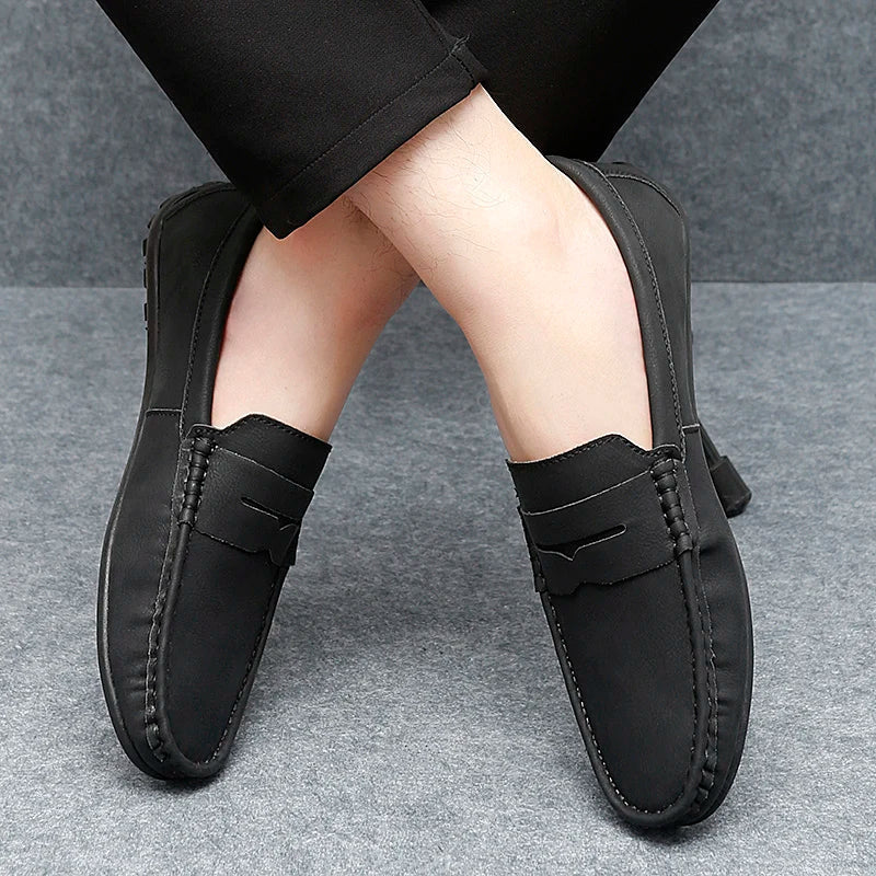 Travor Genuine Leather Loafers - Image 24