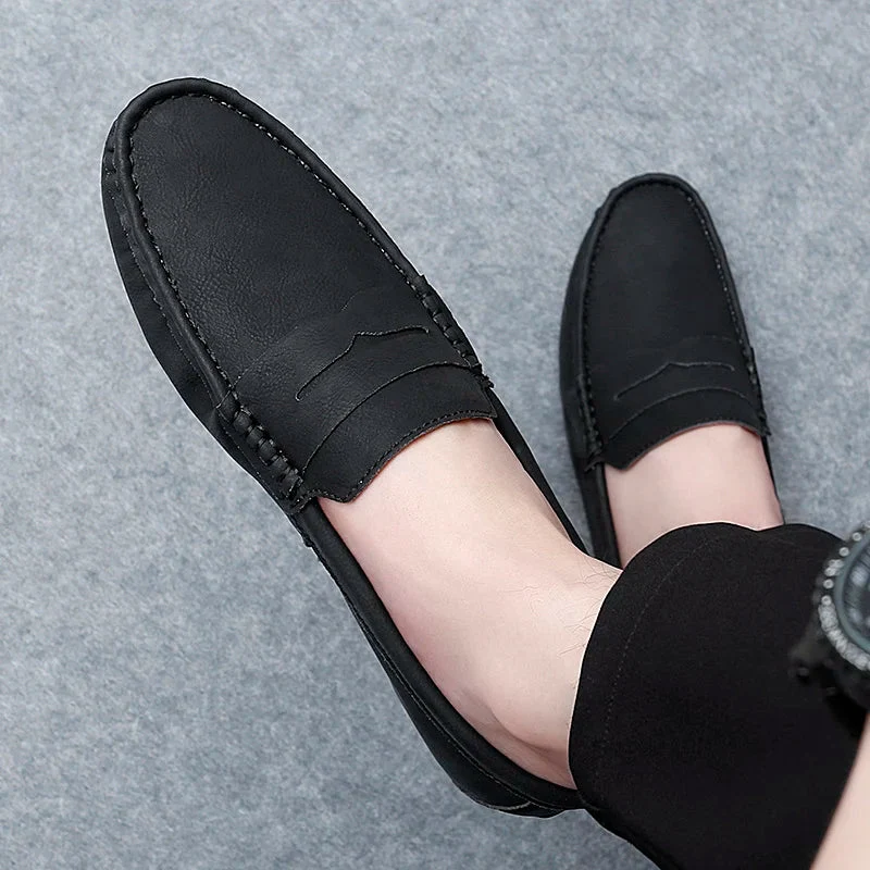 Travor Genuine Leather Loafers - Image 25