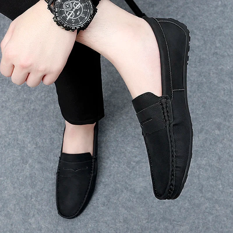 Travor Genuine Leather Loafers - Image 26
