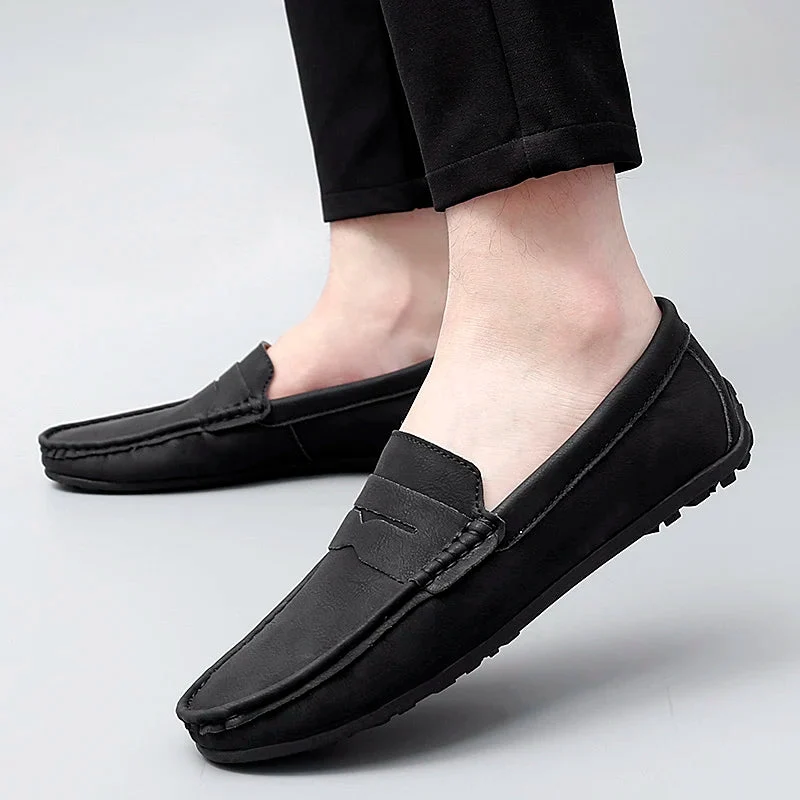 Travor Genuine Leather Loafers - Image 27