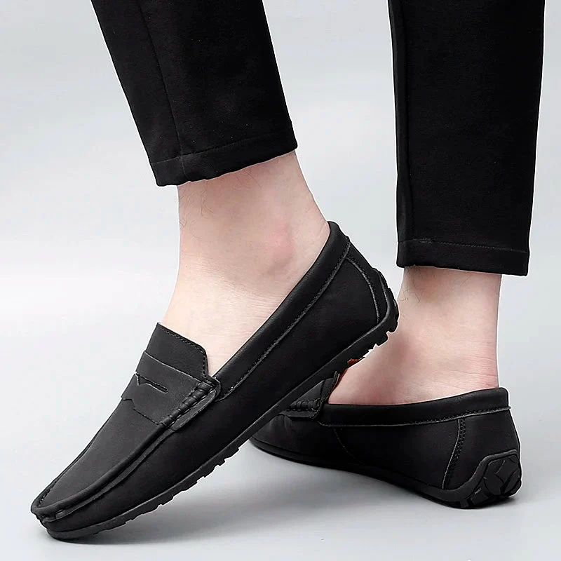 Travor Genuine Leather Loafers - Image 30