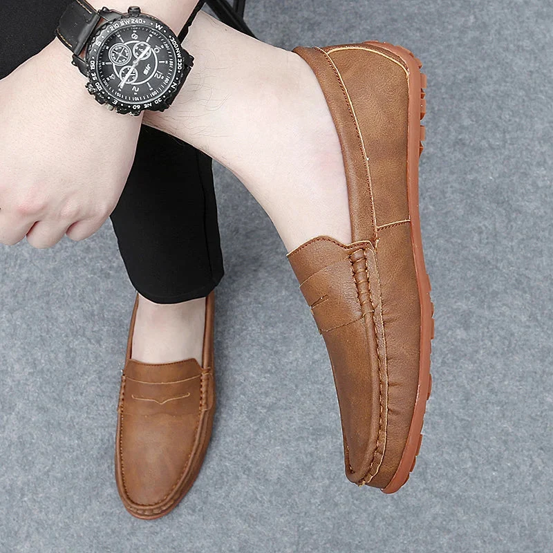 Travor Genuine Leather Loafers - Image 5