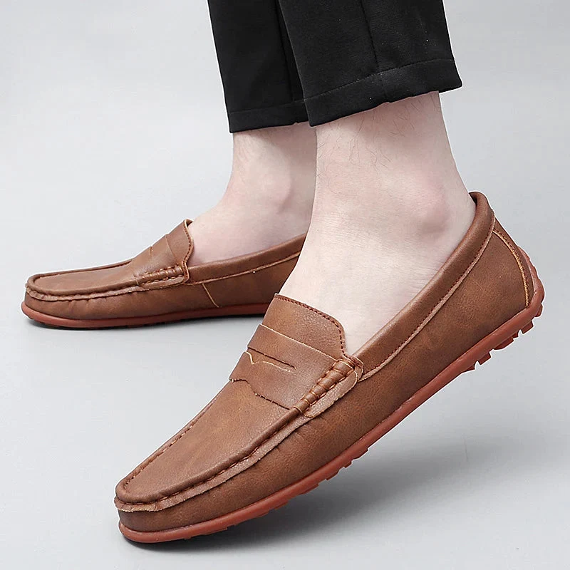 Travor Genuine Leather Loafers - Image 6