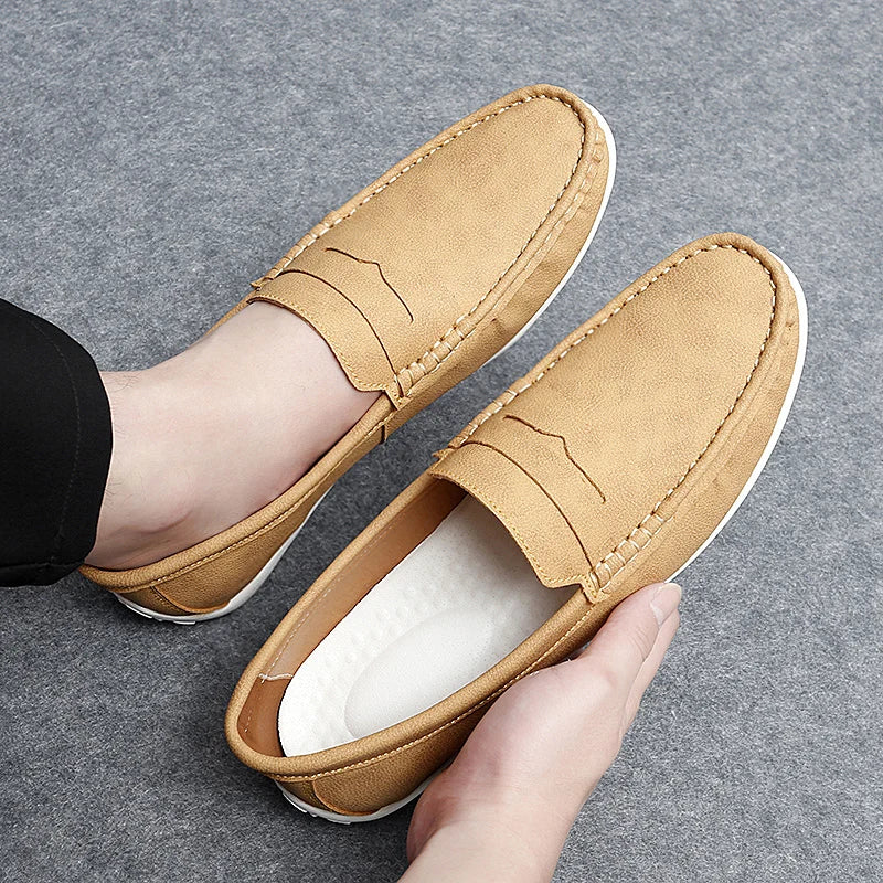 Travor Genuine Leather Loafers - Image 8