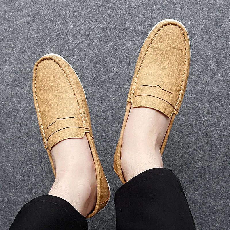 Travor Genuine Leather Loafers - Image 9