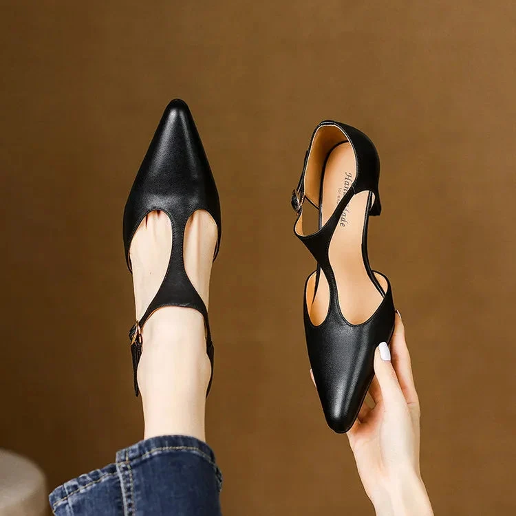 Triana Genuine Leather Heels - Image 11