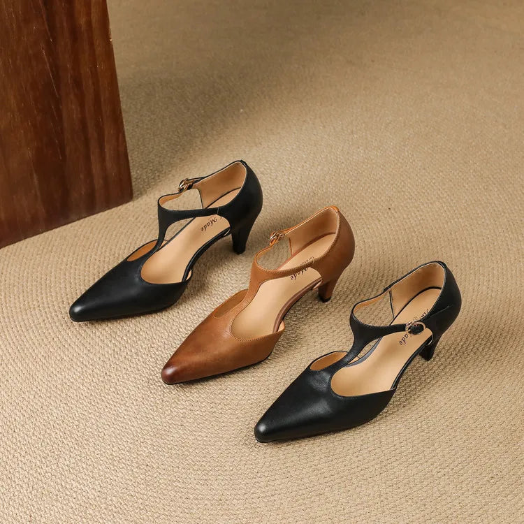 Triana Genuine Leather Heels - Image 12