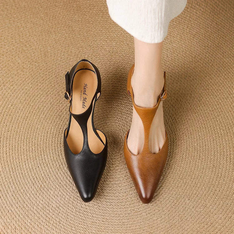 Triana Genuine Leather Heels - Image 13