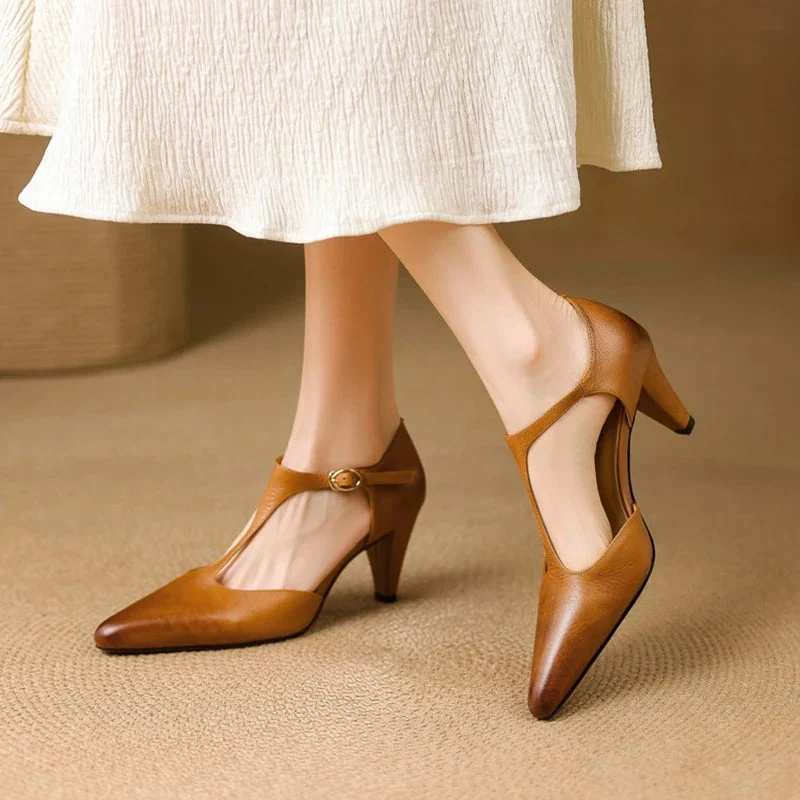 Triana Genuine Leather Heels - Image 2