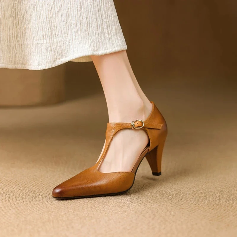 Triana Genuine Leather Heels - Image 4