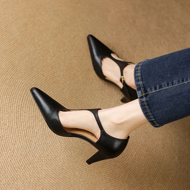 Triana Genuine Leather Heels - Image 8