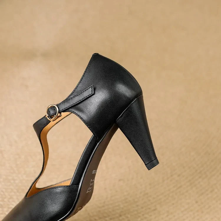 Triana Genuine Leather Heels - Image 9