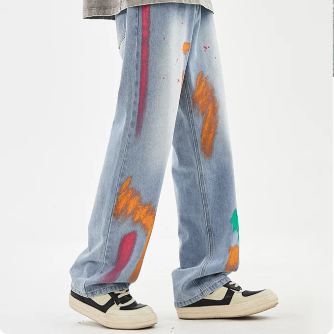 Tyga Spray-Painted Denims - Image 8