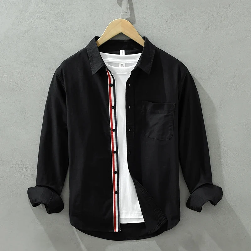 Vince Contrast Stripe Linen Shirt - Image 2