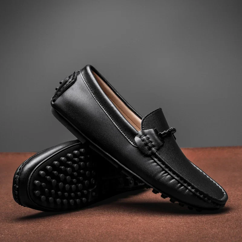 Zorin Genuine Leather Loafers - Image 3